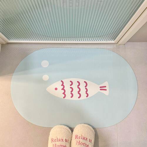 韩系小鱼卫生间吸水地垫