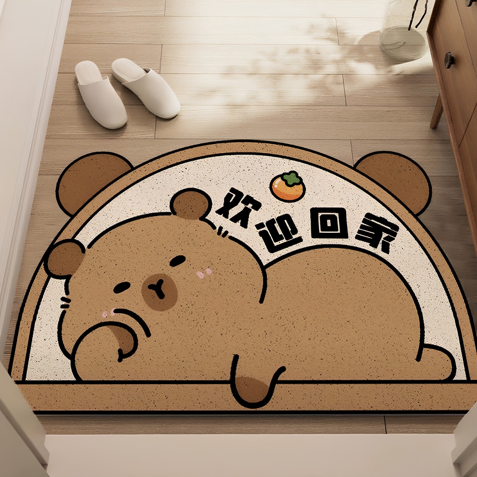 卡皮巴拉入户地垫防滑刮泥