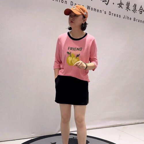 女权贵族6356初秋新款欧货针织衫加大码女装胖妹妹百搭显瘦打底衫