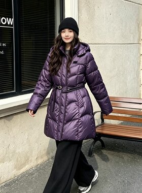 妃儿红冬季新款大码显瘦羽绒服女