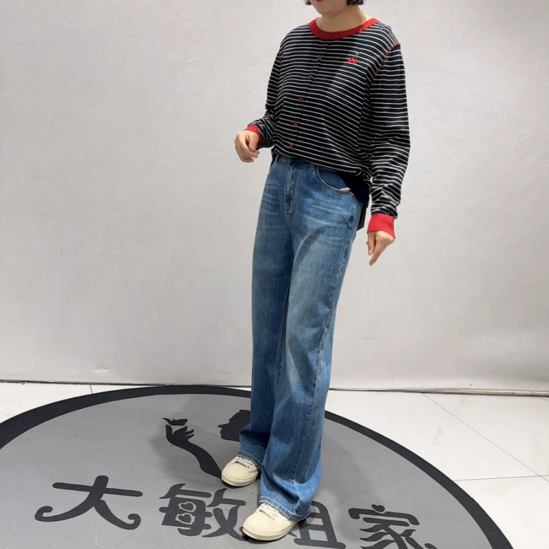 8900柏菲蒂春季新款牛仔裤加大码女装胖妹妹松紧腰显瘦百搭裤女裤,女装/女士精品,常规大码外套,淘宝优惠券,粉丝福利购,淘宝优惠卷