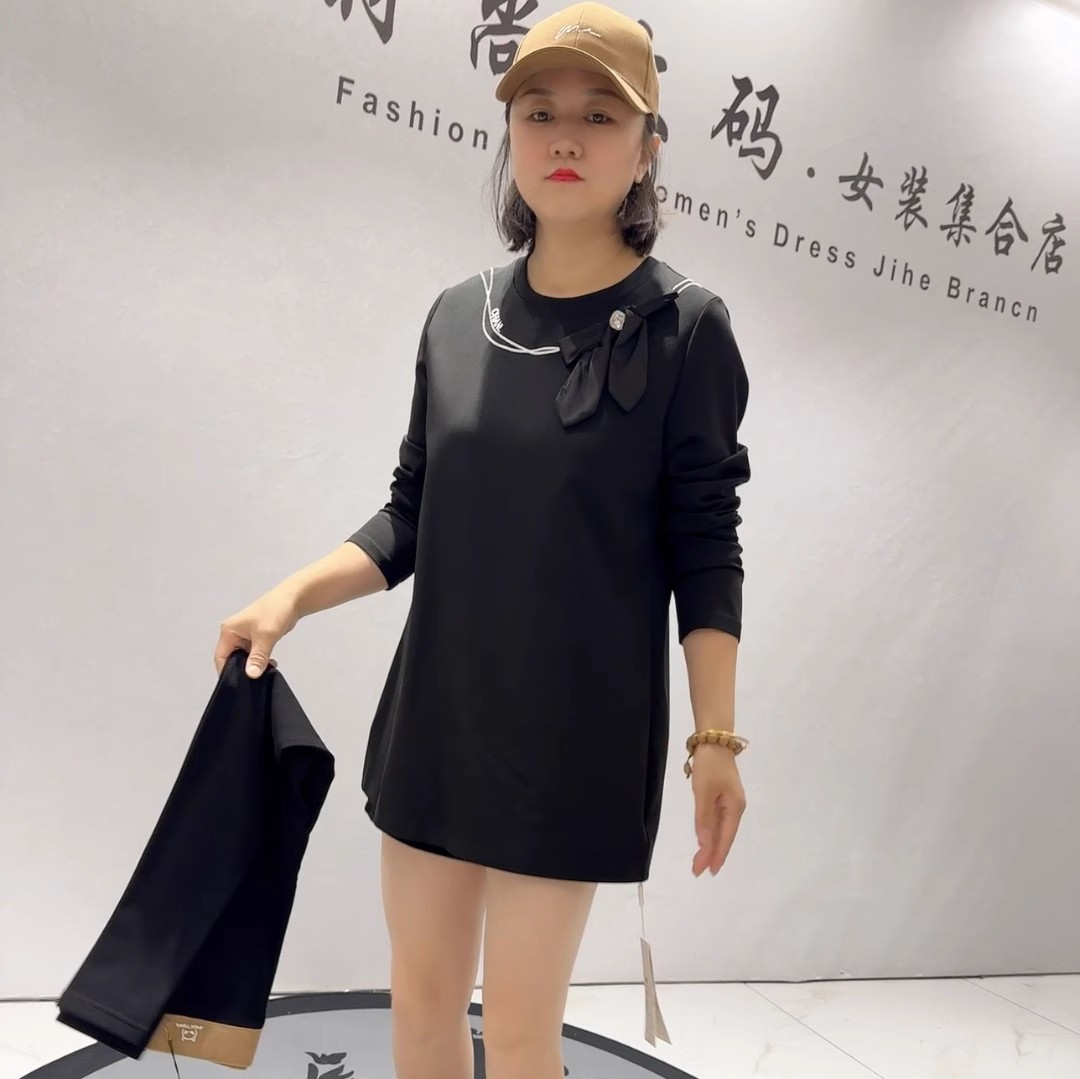 女权贵族秋冬款大码一手长衫上衣