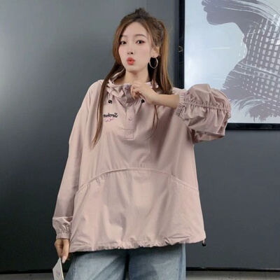 妃儿红2026春季新款大码欧货上衣