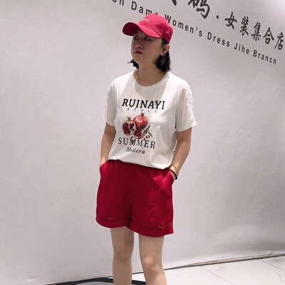 芮娜依莲夏季新款大码欧货短袖T