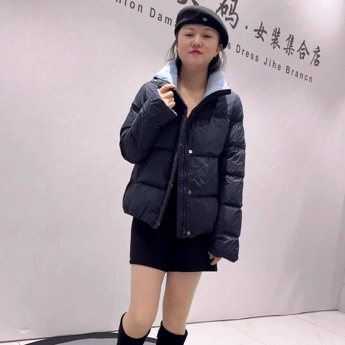 芮娜依莲冬季新款大码羽绒服外套