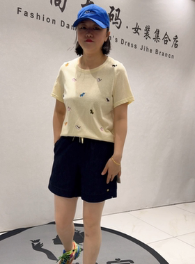 女权贵族3986夏季新款欧货短袖T恤加大码女装胖妹妹百搭显瘦半袖