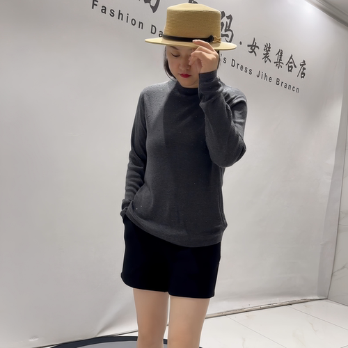 女权贵族秋季新款大码针织衫打底