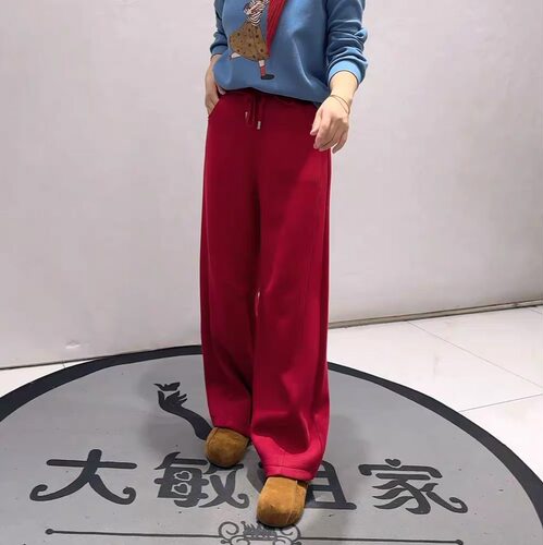 76页初冬新款大码加绒女裤弯刀裤