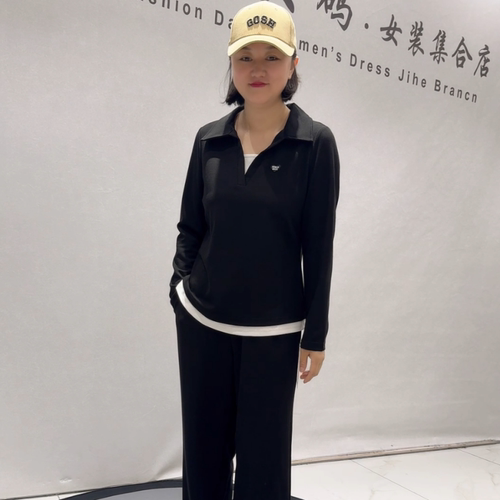 女权贵族初秋新款大码假两件上衣