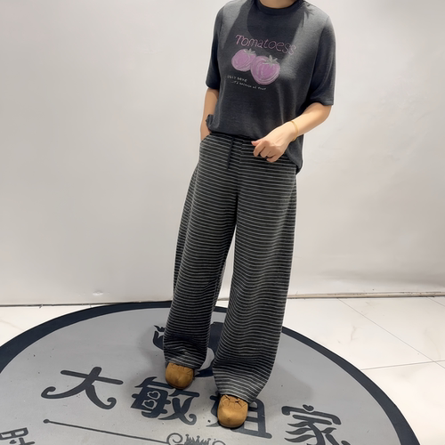 天娇一生水秋季新款大码休闲裤女