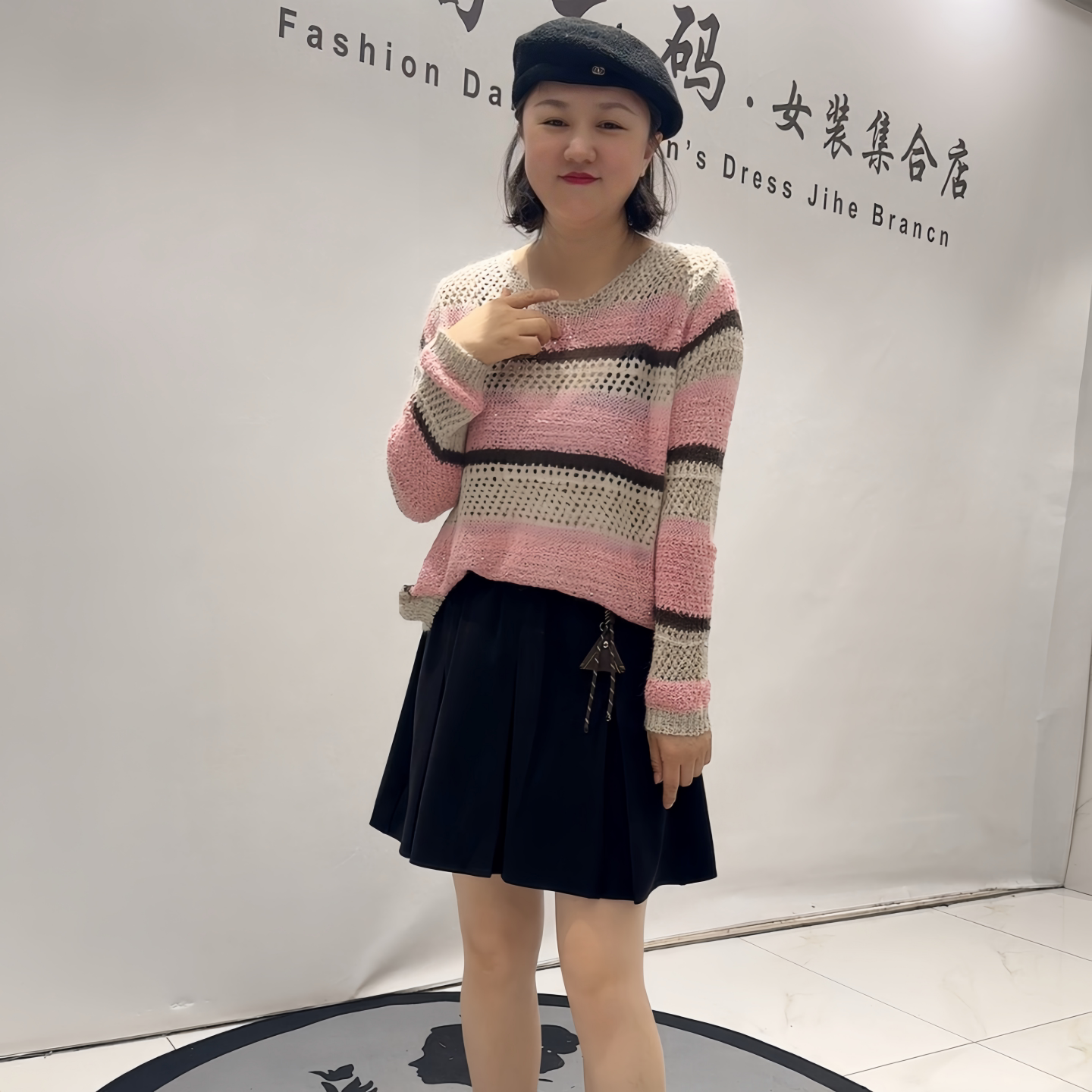 女权贵族秋季新款大码针织衫上衣