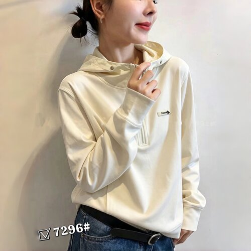 妃儿红秋季新款大码欧货连帽上衣