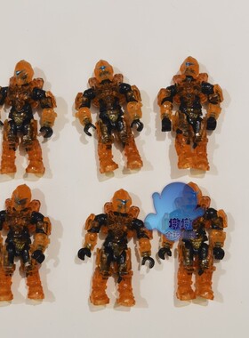 MEGA CONSTRUX美高/美家宝HALO光环 橙色透明斯巴达fvk10散货人仔