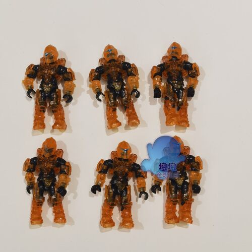 MEGA CONSTRUX美高/美家宝HALO光环 橙色透明斯巴达fvk10散货人仔