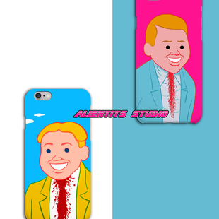 插画适用于苹果安卓手机壳 john撞色cult怪趣味丧艺术 AlienTits