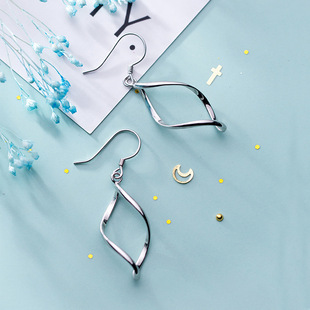 百搭耳饰 时尚 简约柔情耳环高级感轻奢耳钩扭曲耳坠2024新款 气质款