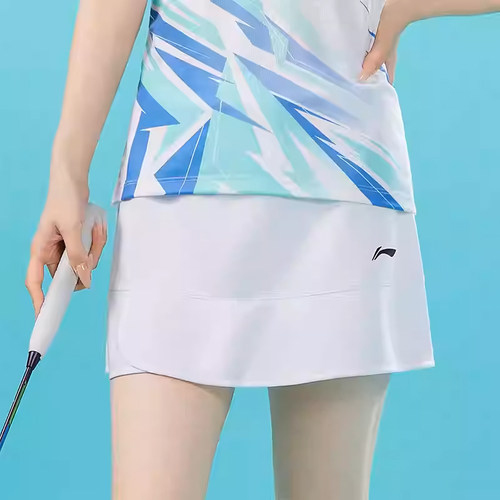 正品李宁羽毛球服短裙速干透气