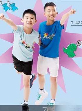 威克多VICTOR胜利儿童青少年羽毛球服运动短袖T恤T-420033速干