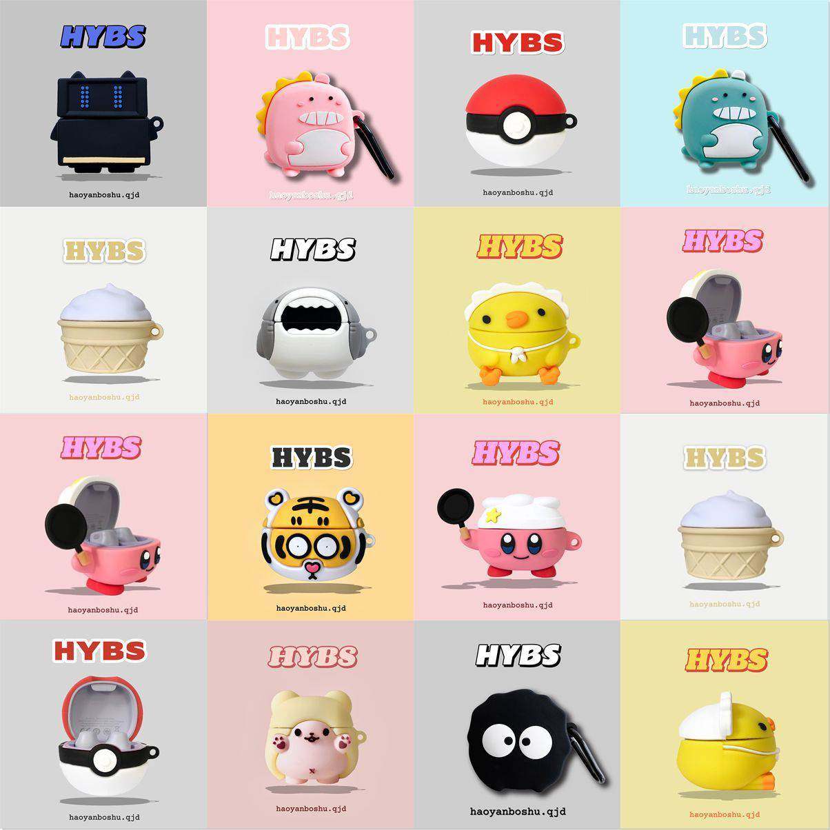 倍思蓝牙耳机保护套wm02适用 WM01无线蓝牙耳机WM02保护套防摔软壳卡通可爱baseuswm02硅胶盒