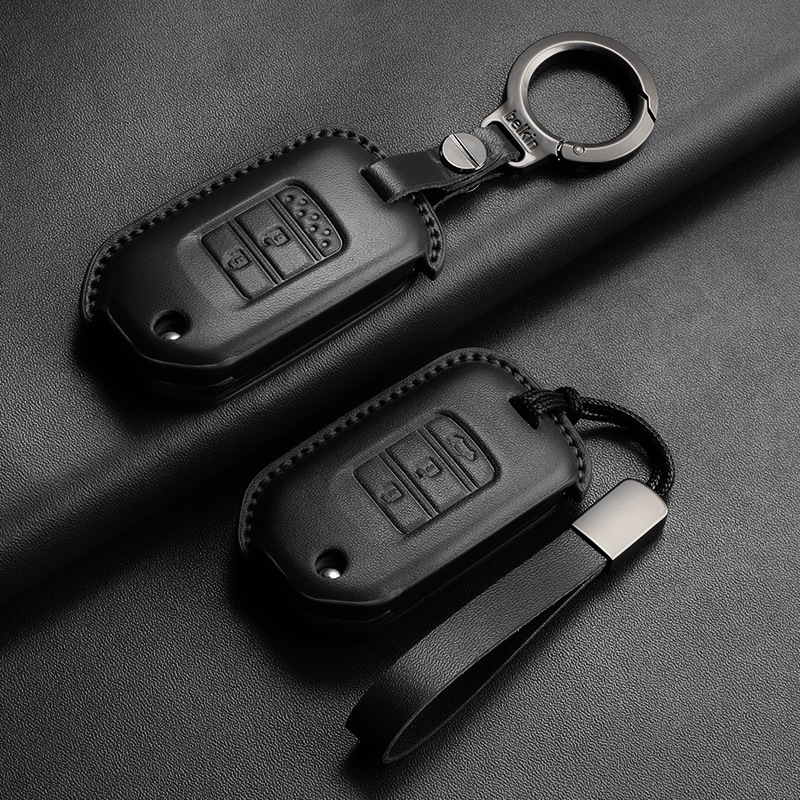 适用思域xrv钥匙套缤智crv皓影奥德赛汽车折叠锁匙车载保护装饰壳