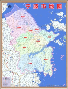 2019年浙江宁波市百度版地图慈溪余姚市宁海象山县奉化海曙鄞州