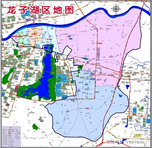 2022年6月安徽蚌埠市龙子湖区定制行政交通旅游乡镇村分布地图