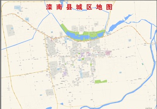 2019年河北唐山滦南县 主城区地图交通旅游街道小区房产楼盘学校