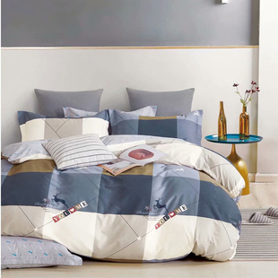 单件双人全棉被套1.6x2.1 2.2x2.4米180x200x220x240纯棉被罩定做