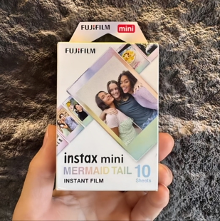 26年新 10张装 富士拍立得相片纸mini系列MERMAID TAIL色调人鱼款