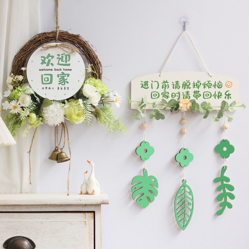 欢迎回家创意墙面挂件家居入户门玄关装饰客厅鞋柜电视柜背景挂饰