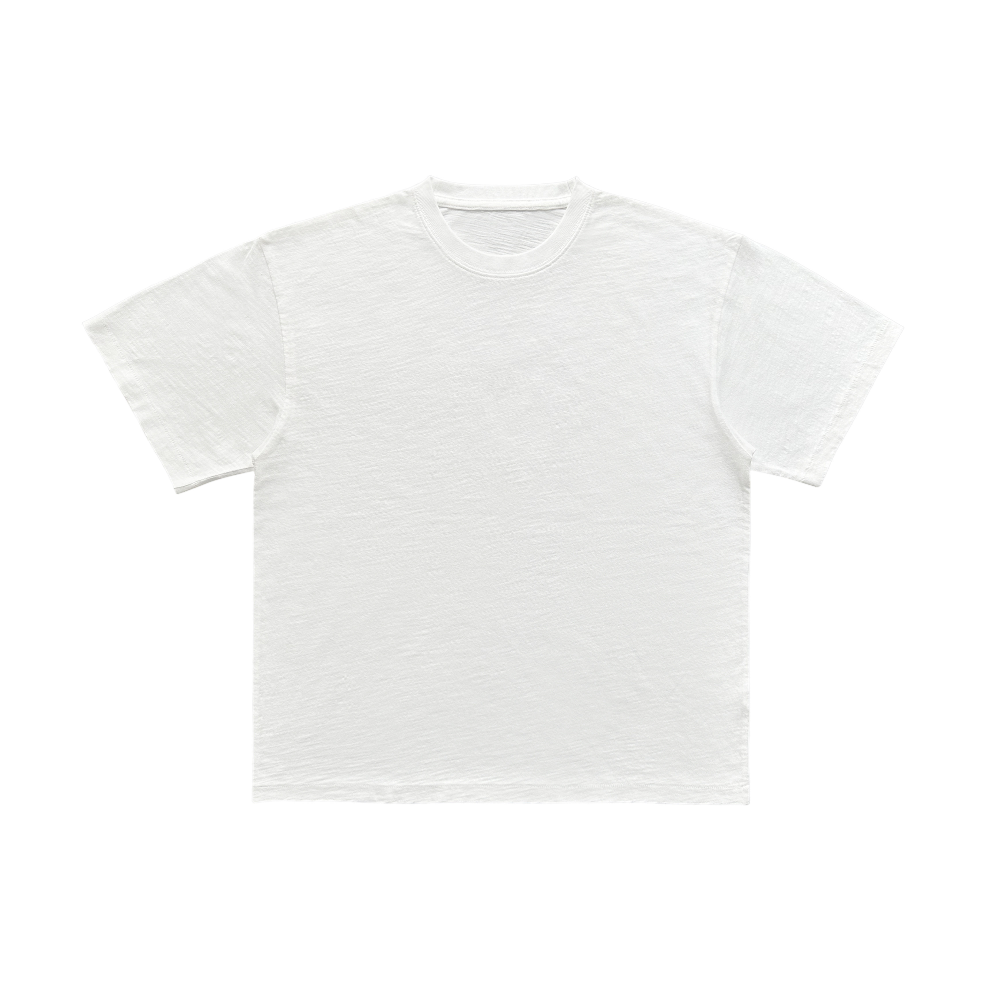 thumbnail for Slub cotton shoulder breathable soft waxy single stitch short sleeve 180g