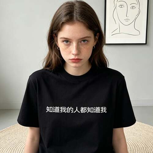 知道我的人都知道我停电文字T恤