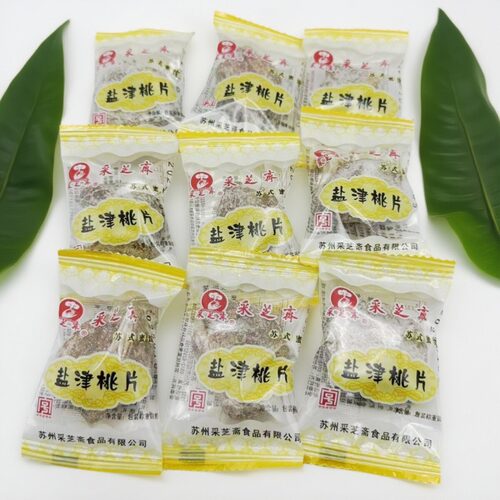 苏州特产桃干蜜饯采芝斋盐津桃片
