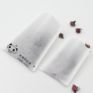 100个6*8cm热封滤纸袋 棉纸自封袋 散茶密封袋 茶叶包装袋 泡茶包