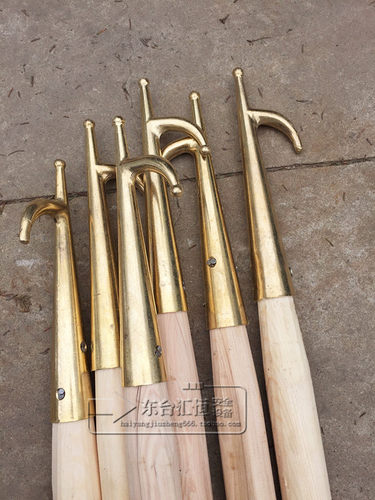 不锈钢船镐救生艇纯铜抓钩竹篙