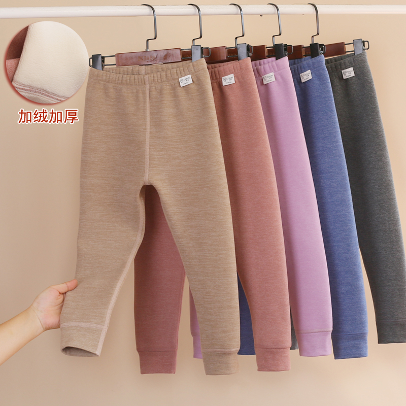 磨毛加厚无骨德绒睡裤保暖