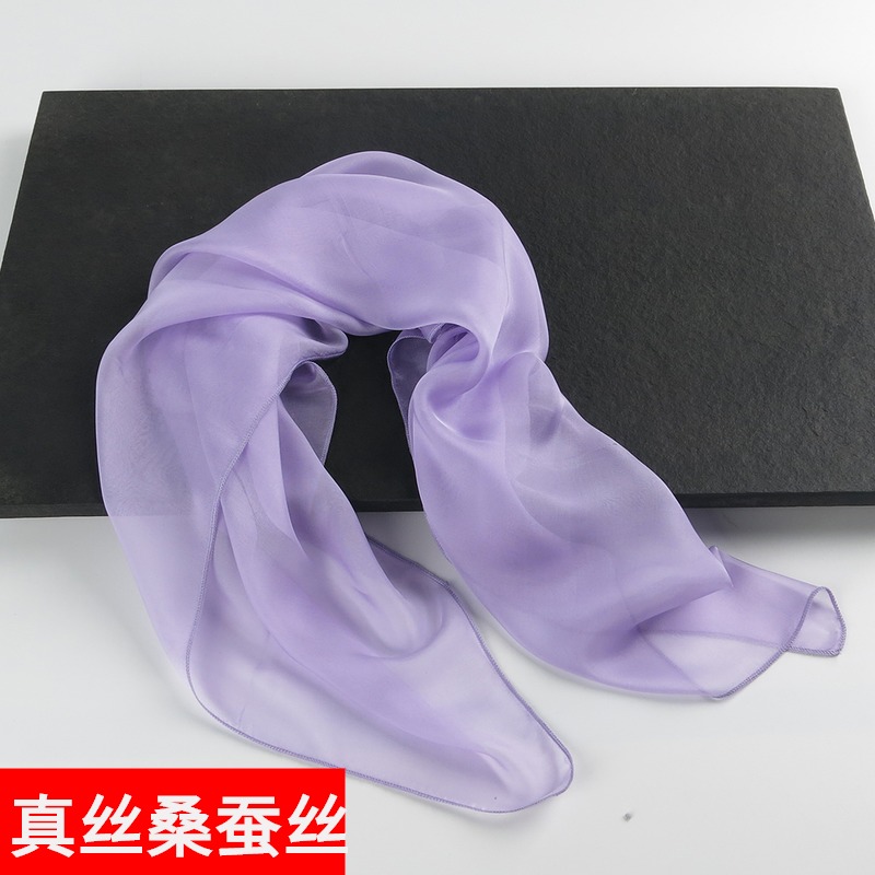 进店选!丝巾100%桑蚕丝纯真丝