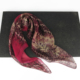 酒红色小方巾丝巾女高档百搭100%桑蚕丝真丝围巾 清仓轻微瑕疵