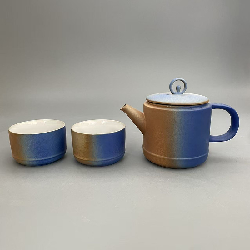 中式只此青绿功夫茶具套装陶瓷茶壶茶杯一壶两杯茶具简约泡茶套装,餐饮具,茶壶,淘宝优惠券,粉丝福利购,淘宝优惠卷