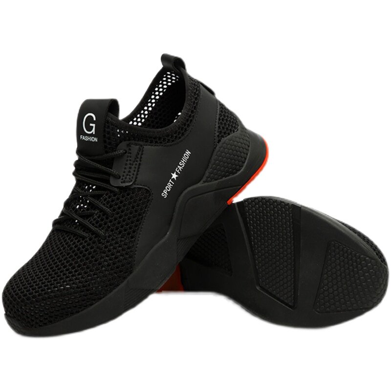JIANKUN SAFETY LABOR PROTECTION SHOES STEEL TOE ANTI-SMASHING SHOES ANTI-SLIP WEAR-RESISTANT ANTI-PUNCTURE SOFT-SOLED BREATHABLE MESH INSULATED WORK SHOES