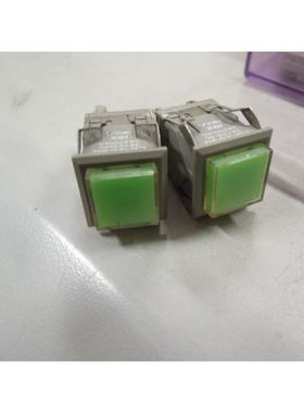 NKK方形自锁按钮开关LB-26SG绿色2个