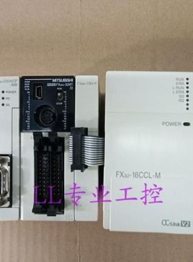 拆机PLCFX3GC-32MT/DFX3U-16CCL-M/232ADP-MBFX2NC-CNV-IF议