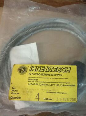 IHNE&TESCH加热丝，热电偶传感器TEF42000MM实物拍摄
