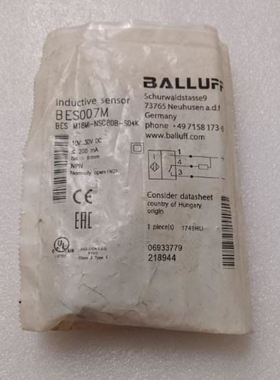 巴鲁夫BES007MBESM18MI-NSC80B-S04K接近开关传感器