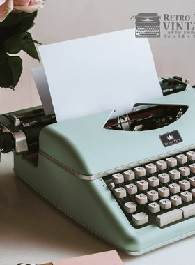 全新限量打字机金属机械typewriter英文键盘正常使用复古文艺礼物