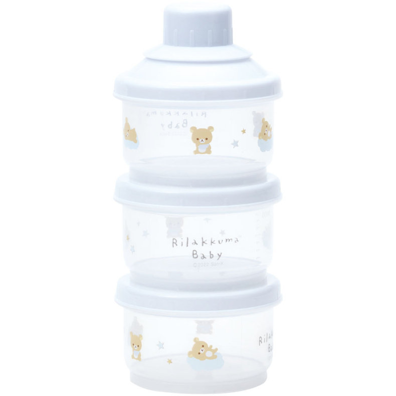 日本产代购正品rilakkuma轻松熊便携奶粉分装密封盒旅行外出100ml