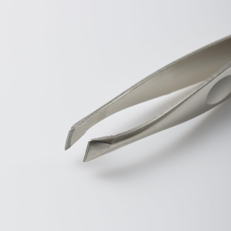 日本产原装进口正品KAI不锈钢拔毛镊子直柄标准拔毛器 眉毛胡子