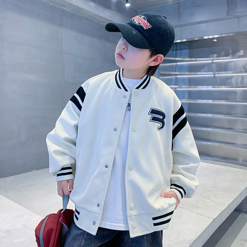 男童春款外套2026新款儿童春季棒球服中大童痞帅春秋款男孩上衣潮