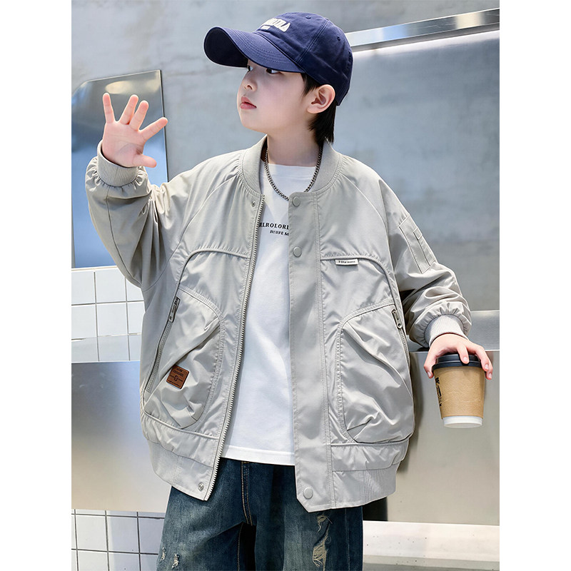 常规春秋季立领外套百搭宽松痞帅