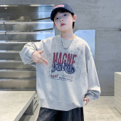 打底衫 儿童装 时髦中大童春季 2026新款 儿童衣服 男童圆领卫衣春秋款